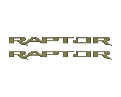 Raptor Running Board Letter Overlays Fits 2022-2026 Ford Bronco Raptor