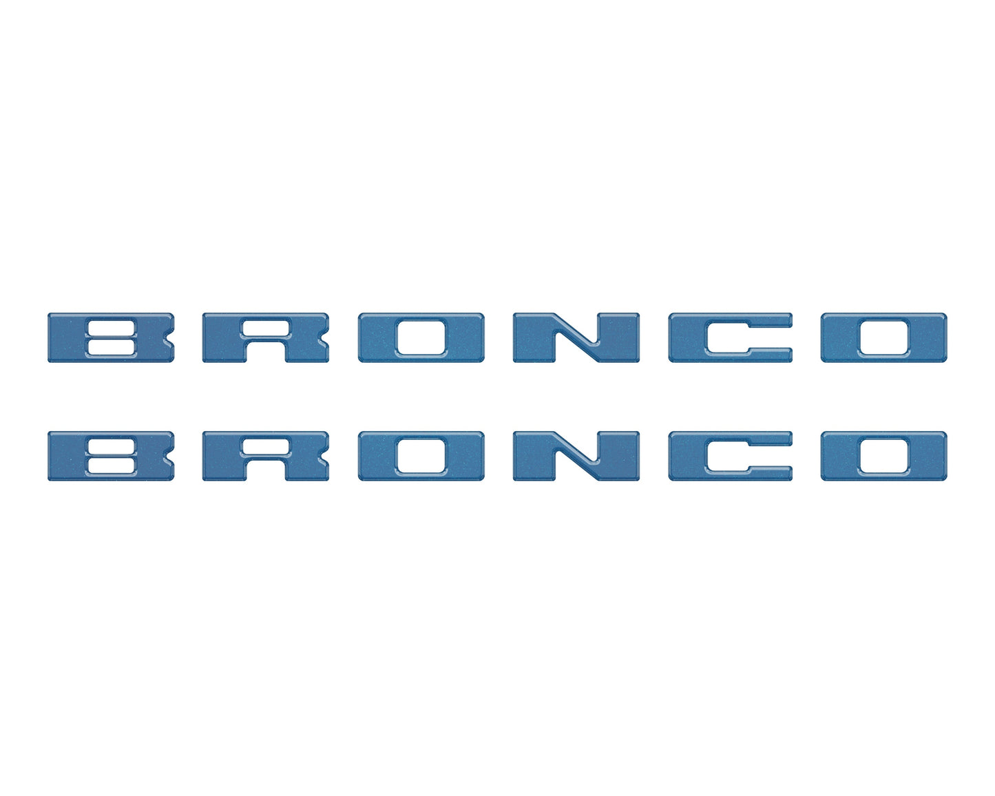 Bronco Running Board Letter Inserts/Overlays Fits 2021-2026 Ford Bronco