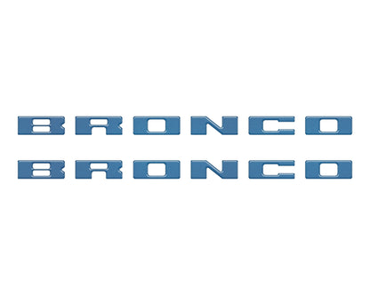 Bronco Running Board Letter Inserts/Overlays Fits 2021-2026 Ford Bronco