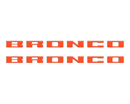 Bronco Running Board Letter Inserts/Overlays Fits 2021-2026 Ford Bronco