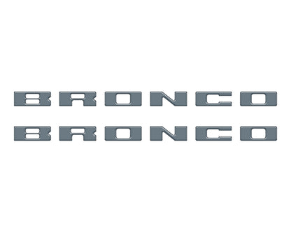 Bronco Running Board Letter Inserts/Overlays Fits 2021-2026 Ford Bronco