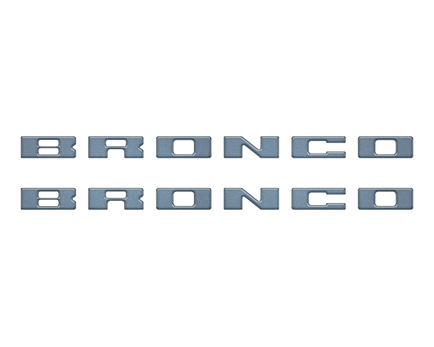 Bronco Running Board Letter Inserts/Overlays Fits 2021-2026 Ford Bronco