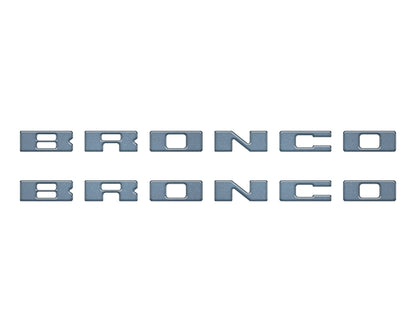 Bronco Running Board Letter Inserts/Overlays Fits 2021-2026 Ford Bronco