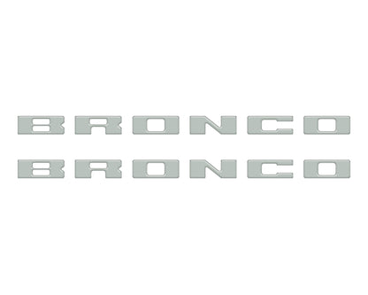 Bronco Running Board Letter Inserts/Overlays Fits 2021-2026 Ford Bronco