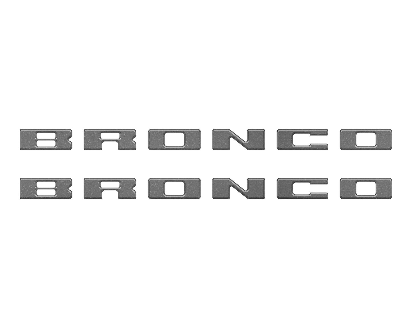 Bronco Running Board Letter Inserts/Overlays Fits 2021-2026 Ford Bronco