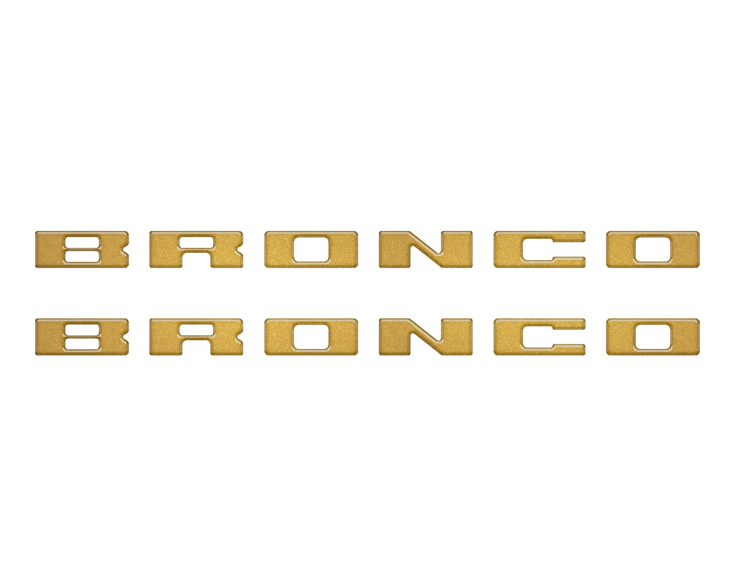 Bronco Running Board Letter Inserts/Overlays Fits 2021-2026 Ford Bronco