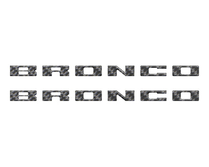Bronco Running Board Letter Inserts/Overlays Fits 2021-2026 Ford Bronco