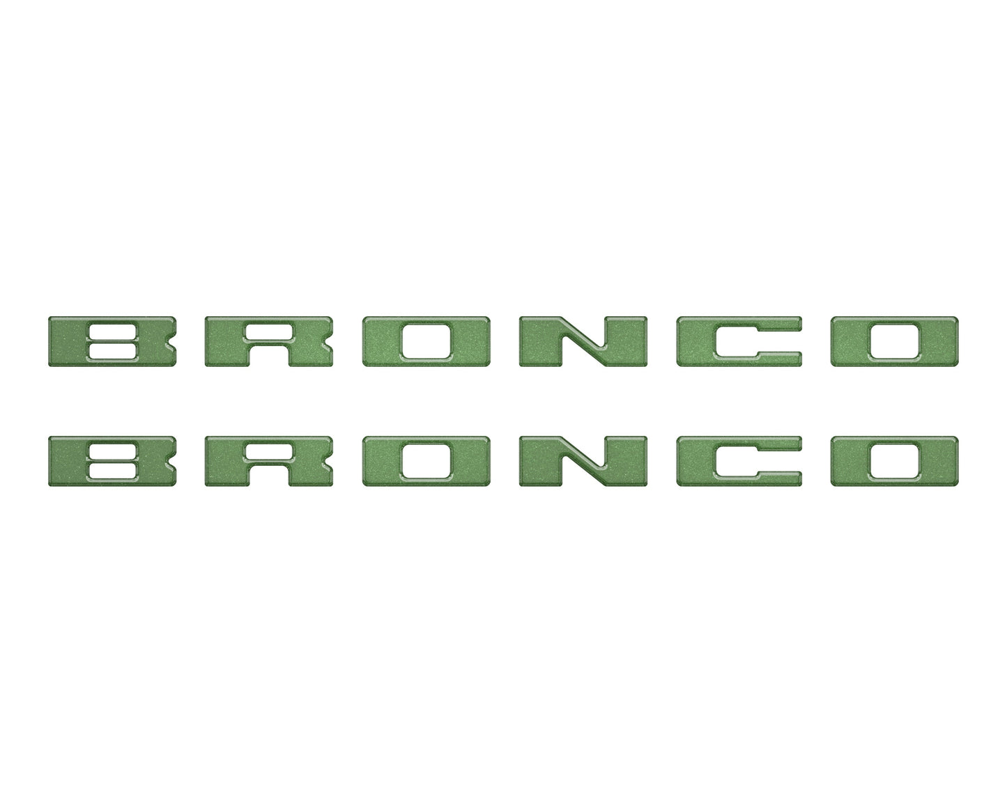 Bronco Running Board Letter Inserts/Overlays Fits 2021-2026 Ford Bronco