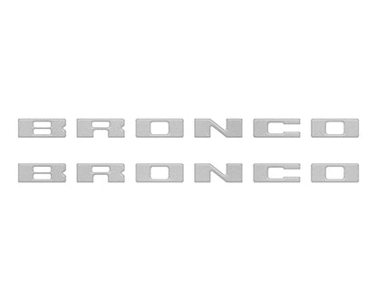 Bronco Running Board Letter Inserts/Overlays Fits 2021-2026 Ford Bronco