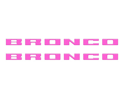 Bronco Running Board Letter Inserts/Overlays Fits 2021-2026 Ford Bronco