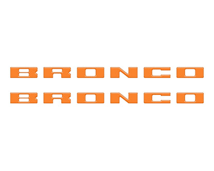 Bronco Running Board Letter Inserts/Overlays Fits 2021-2026 Ford Bronco
