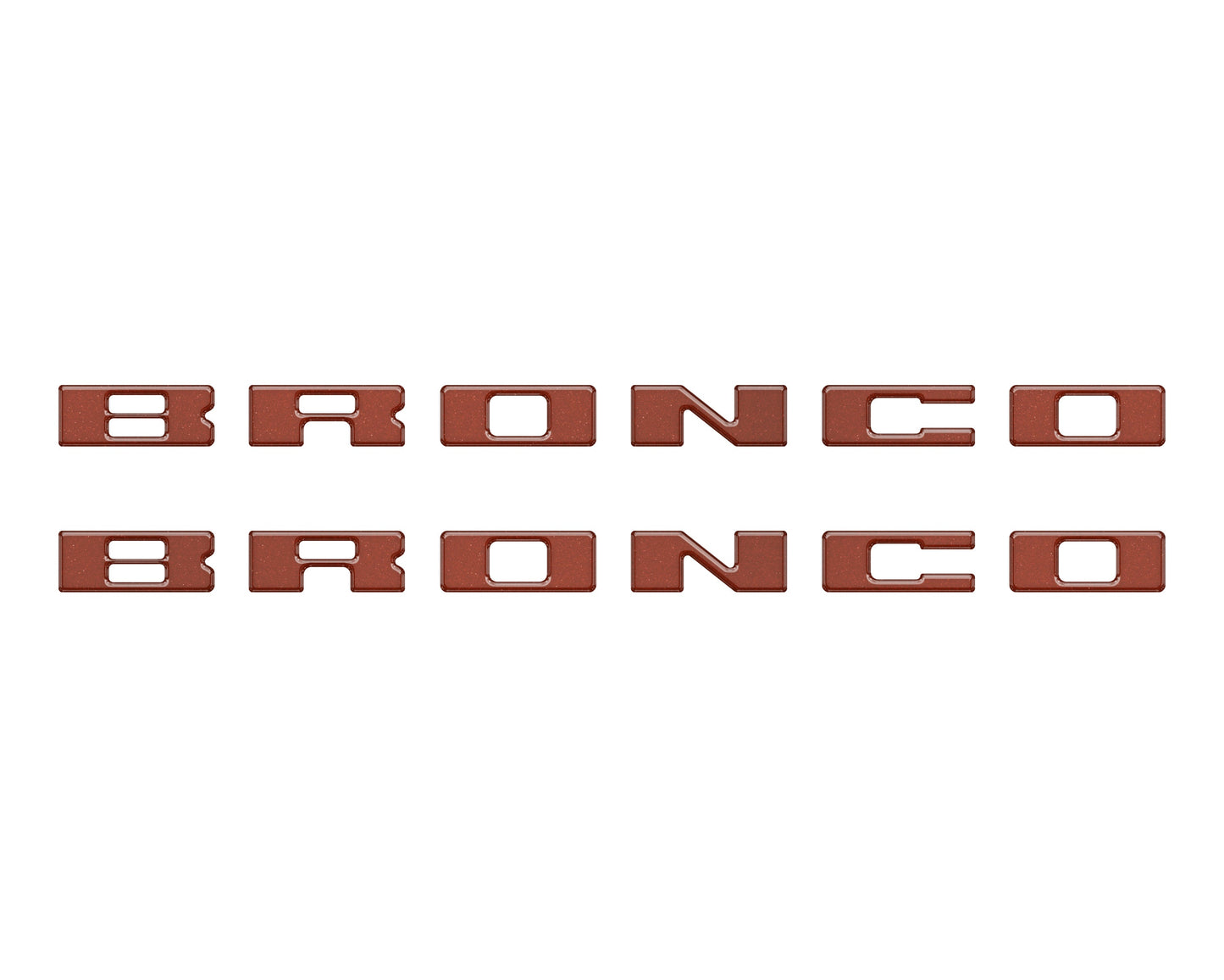 Bronco Running Board Letter Inserts/Overlays Fits 2021-2026 Ford Bronco