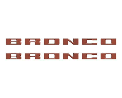 Bronco Running Board Letter Inserts/Overlays Fits 2021-2026 Ford Bronco