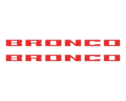 Bronco Running Board Letter Inserts/Overlays Fits 2021-2026 Ford Bronco