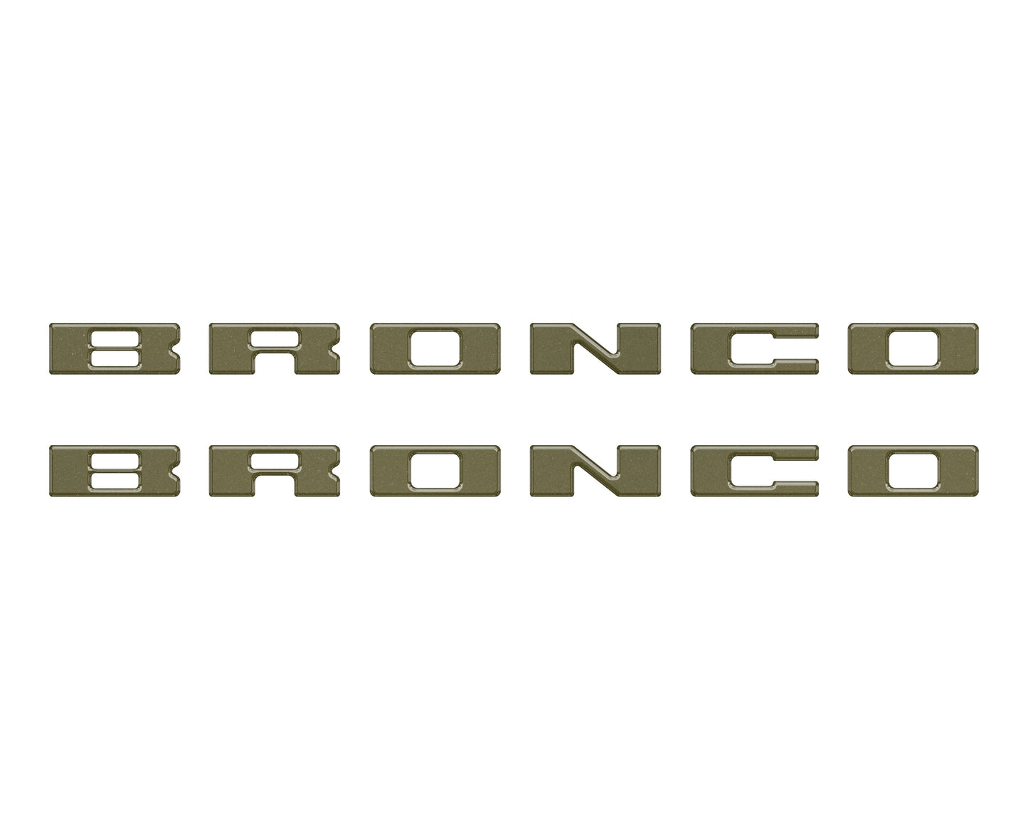 Bronco Running Board Letter Inserts/Overlays Fits 2021-2026 Ford Bronco