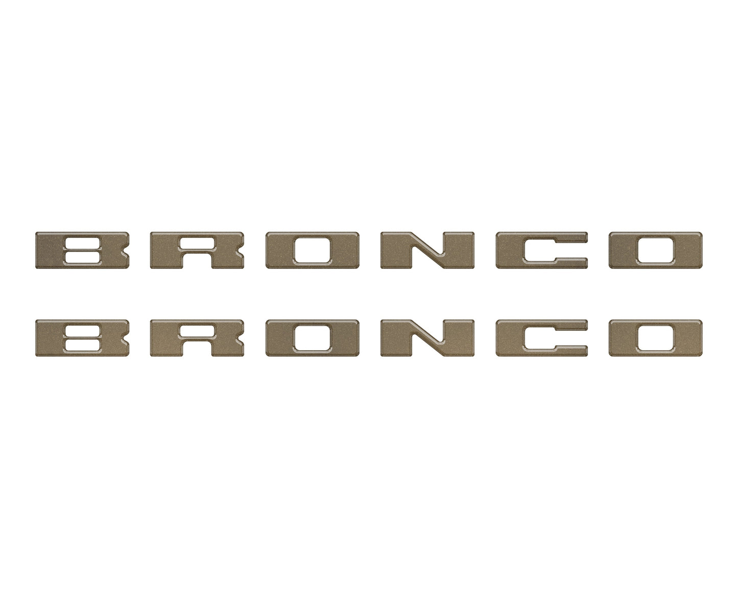 Bronco Running Board Letter Inserts/Overlays Fits 2021-2026 Ford Bronco