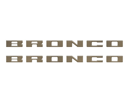Bronco Running Board Letter Inserts/Overlays Fits 2021-2026 Ford Bronco
