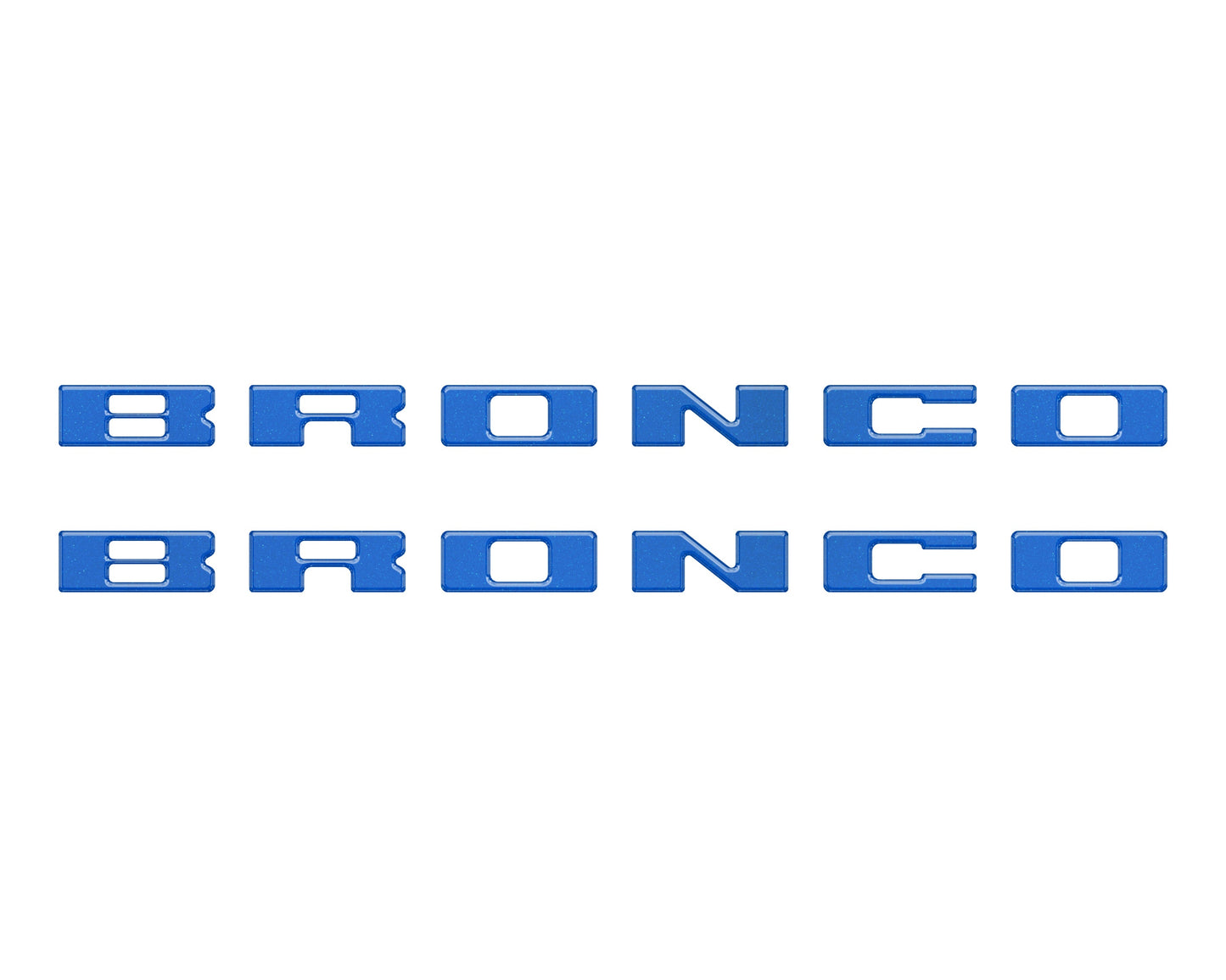 Bronco Running Board Letter Inserts/Overlays Fits 2021-2026 Ford Bronco