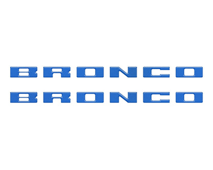 Bronco Running Board Letter Inserts/Overlays Fits 2021-2026 Ford Bronco