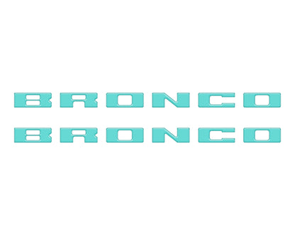 Bronco Running Board Letter Inserts/Overlays Fits 2021-2026 Ford Bronco