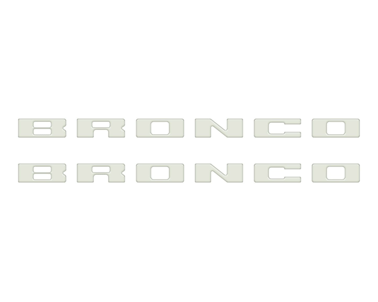 Bronco Running Board Letter Inserts/Overlays Fits 2021-2026 Ford Bronco
