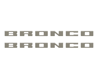 Bronco Running Board Letter Inserts/Overlays Fits 2021-2026 Ford Bronco