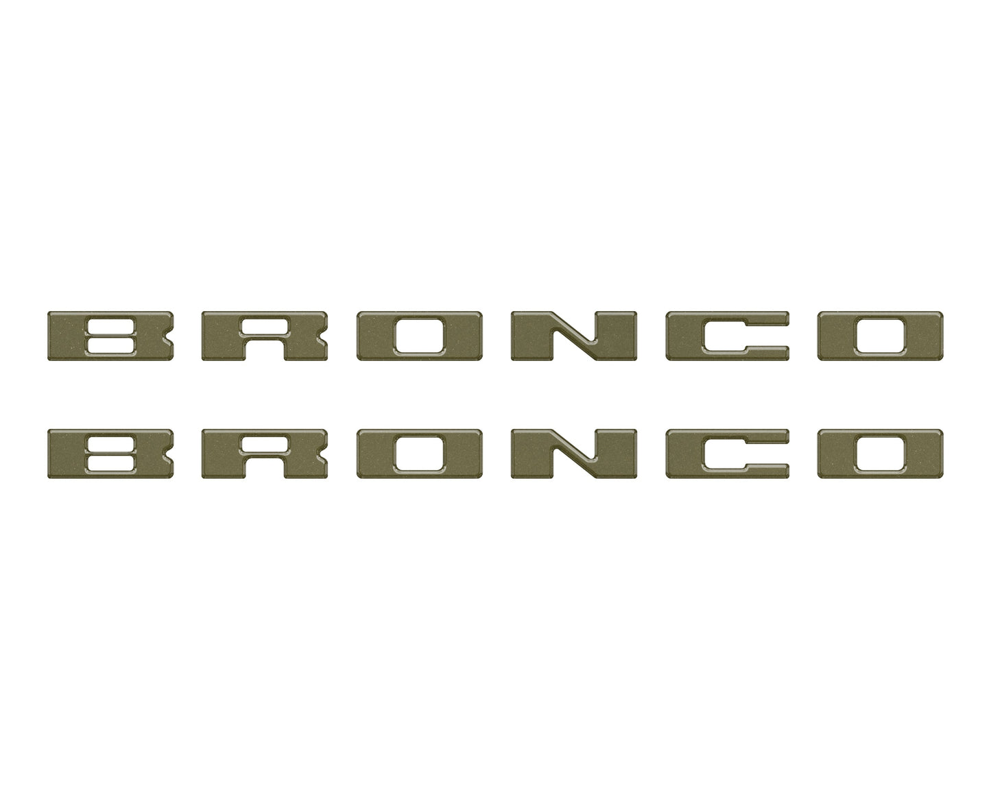 Bronco Running Board Letter Inserts/Overlays Fits 2021-2026 Ford Bronco