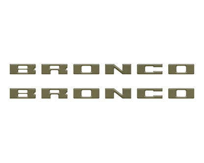 Bronco Running Board Letter Inserts/Overlays Fits 2021-2026 Ford Bronco