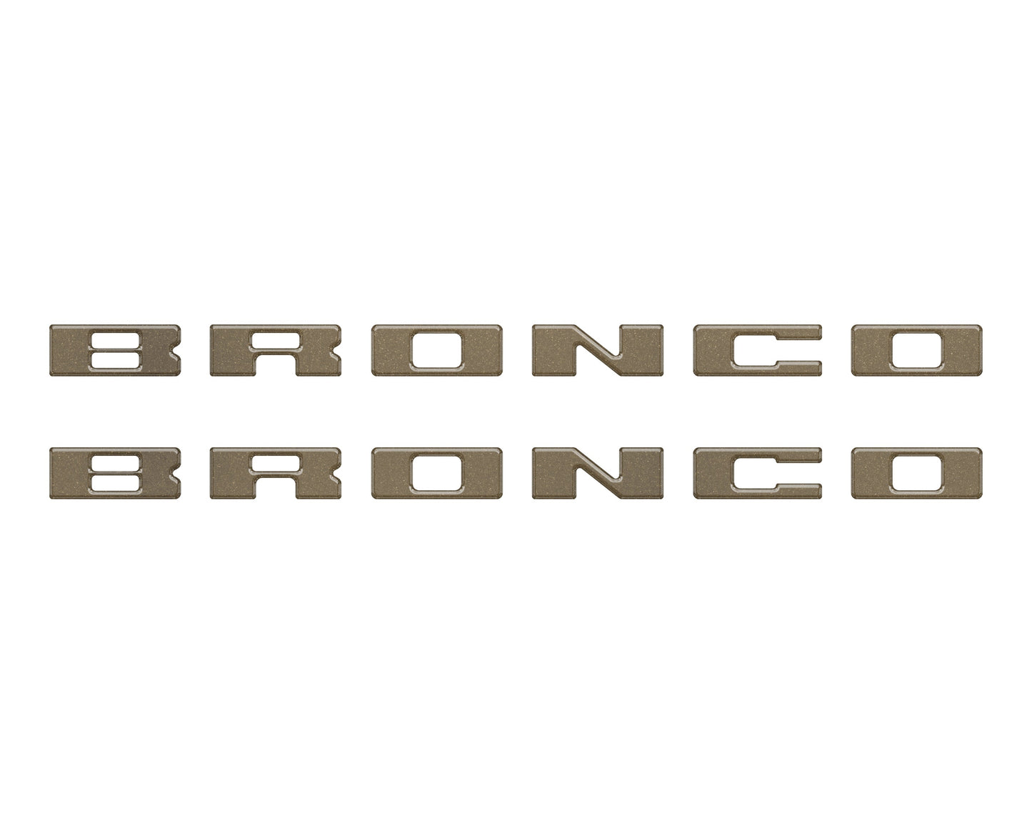 Bronco Running Board Letter Inserts/Overlays Fits 2021-2026 Ford Bronco