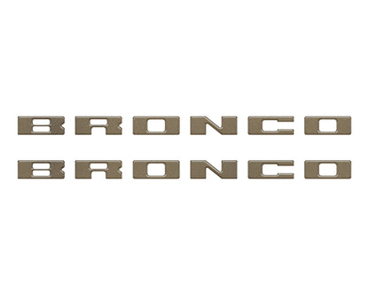 Bronco Running Board Letter Inserts/Overlays Fits 2021-2026 Ford Bronco