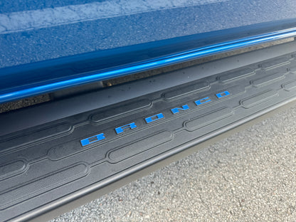 Bronco Running Board Letter Inserts/Overlays Fits 2021-2026 Ford Bronco