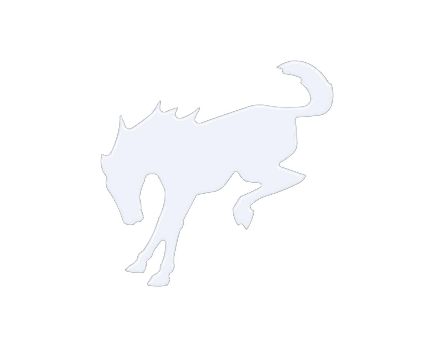 Bucking Bronco Trunk Emblem Inserts Fits 2022-2026 Ford Bronco