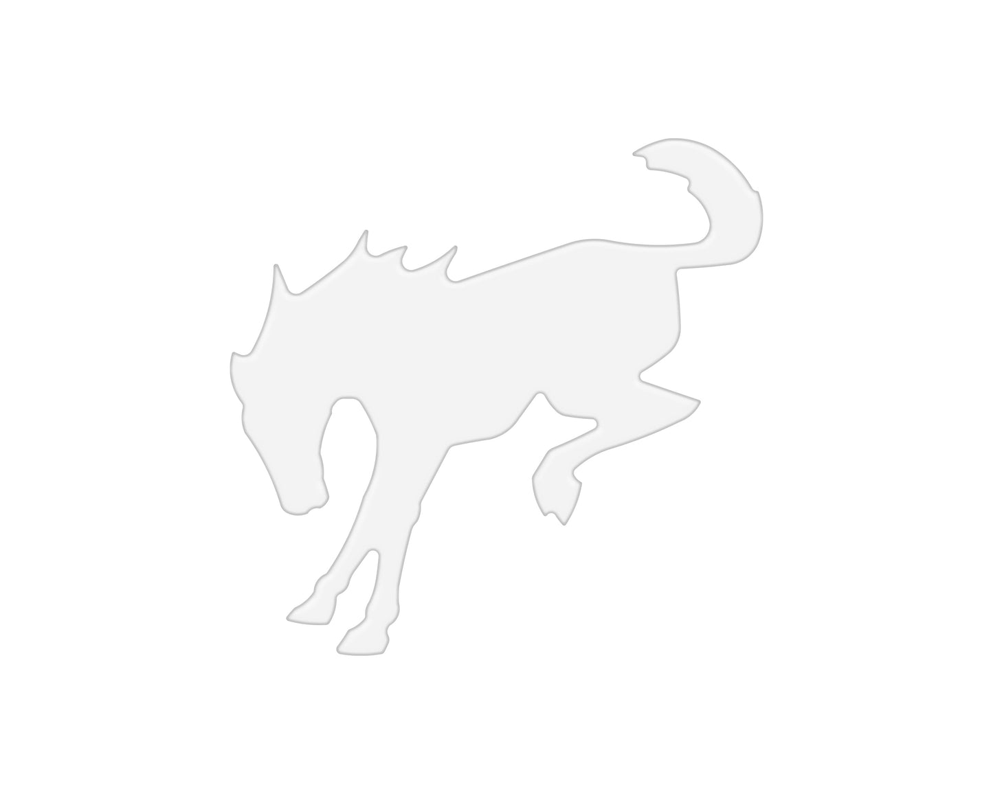 Bucking Bronco Trunk Emblem Inserts Fits 2022-2026 Ford Bronco