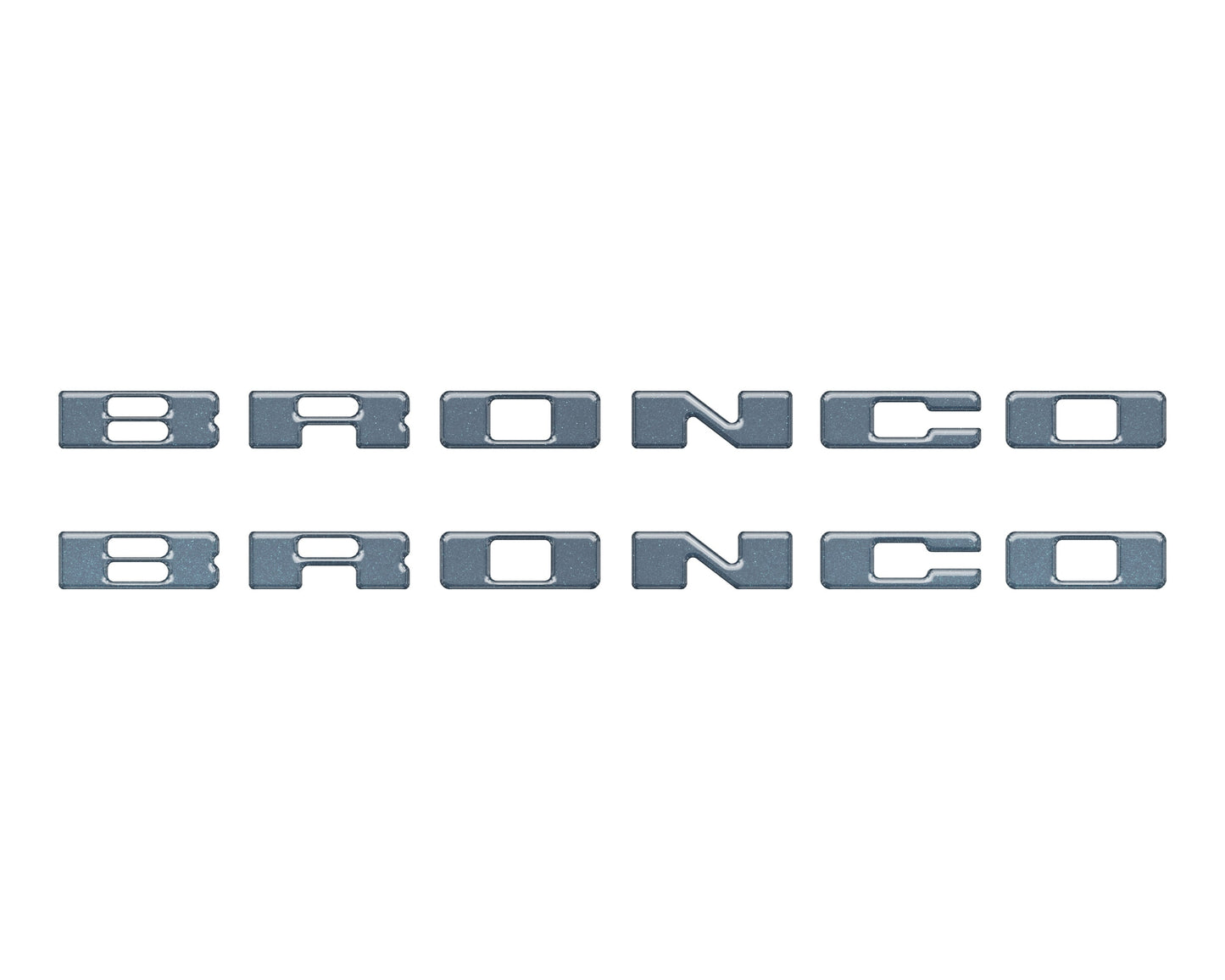 Rear Mudflap Letter Inserts Fits 2021-2026 Ford Bronco Sport