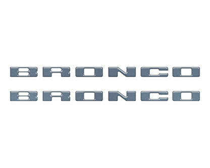 Rear Mudflap Letter Inserts Fits 2021-2026 Ford Bronco Sport