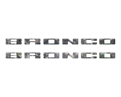 Rear Mudflap Letter Inserts Fits 2021-2026 Ford Bronco Sport