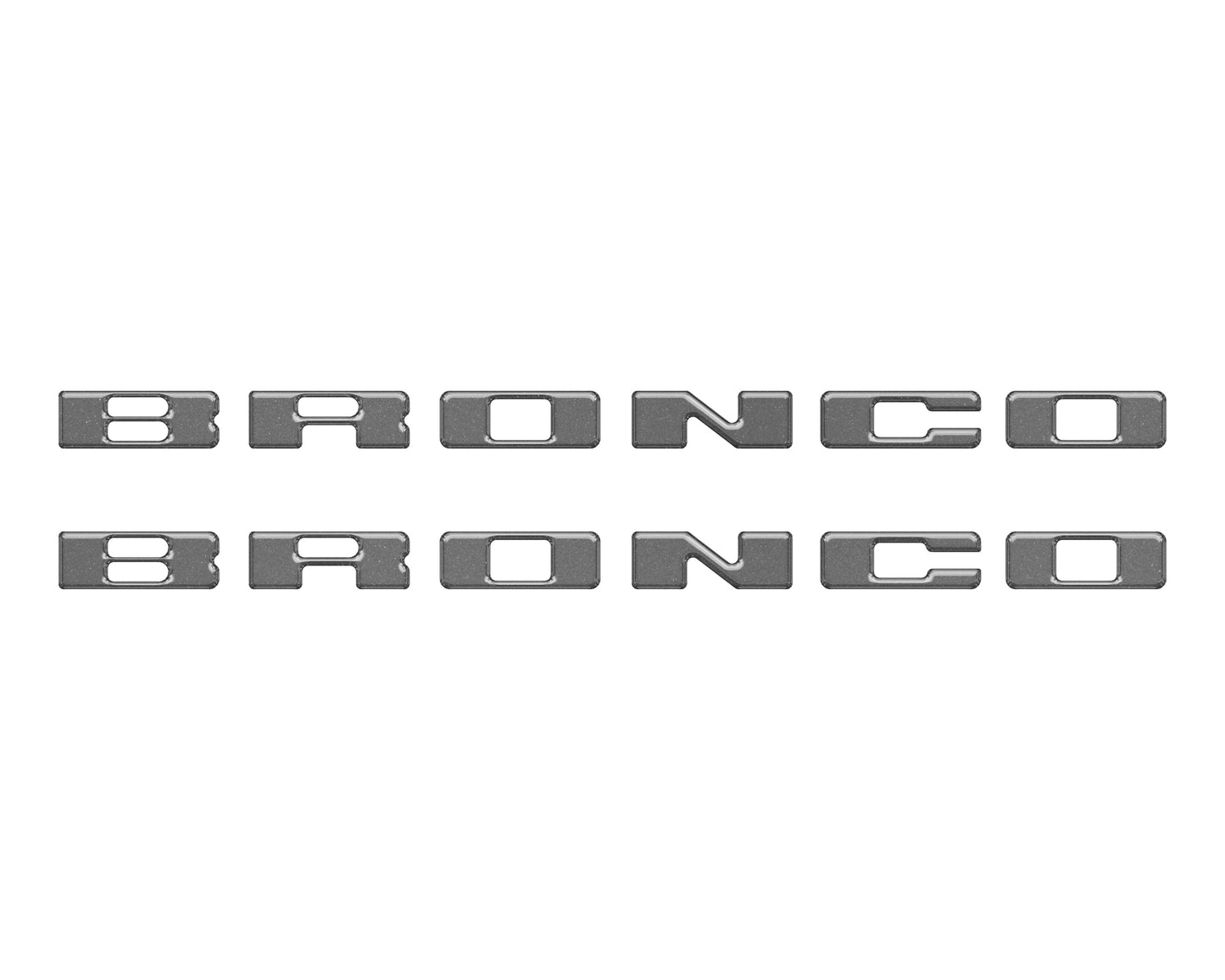 Rear Mudflap Letter Inserts Fits 2021-2026 Ford Bronco Sport