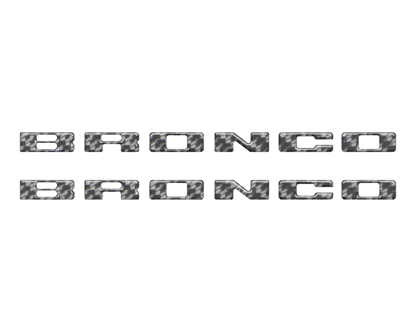 Rear Mudflap Letter Inserts Fits 2021-2026 Ford Bronco Sport