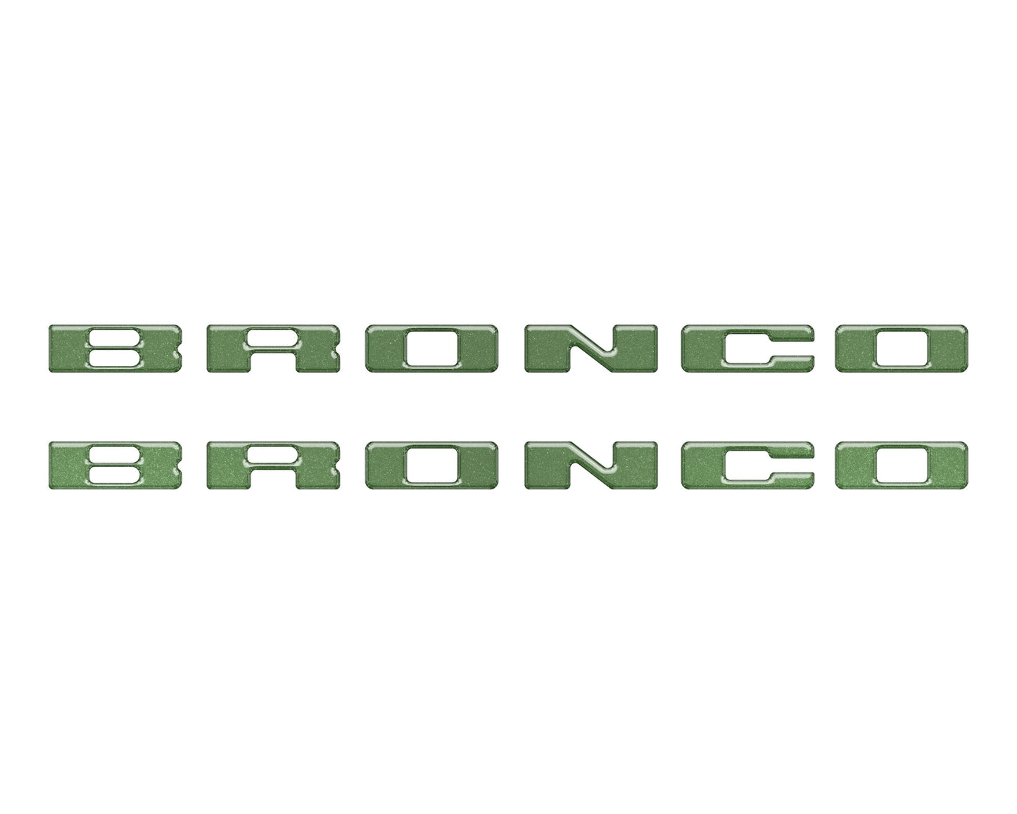 Rear Mudflap Letter Inserts Fits 2021-2026 Ford Bronco Sport