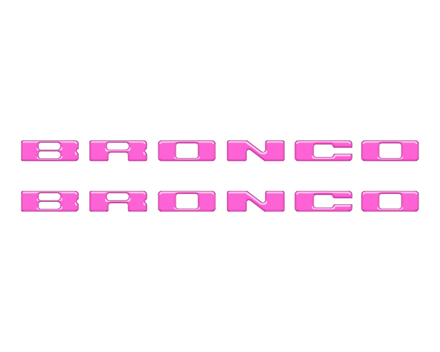 Rear Mudflap Letter Inserts Fits 2021-2026 Ford Bronco Sport