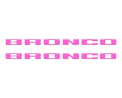 Rear Mudflap Letter Inserts Fits 2021-2026 Ford Bronco Sport