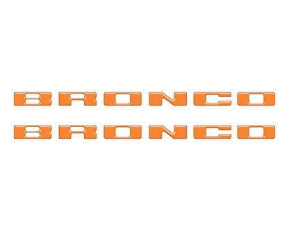 Rear Mudflap Letter Inserts Fits 2021-2026 Ford Bronco Sport