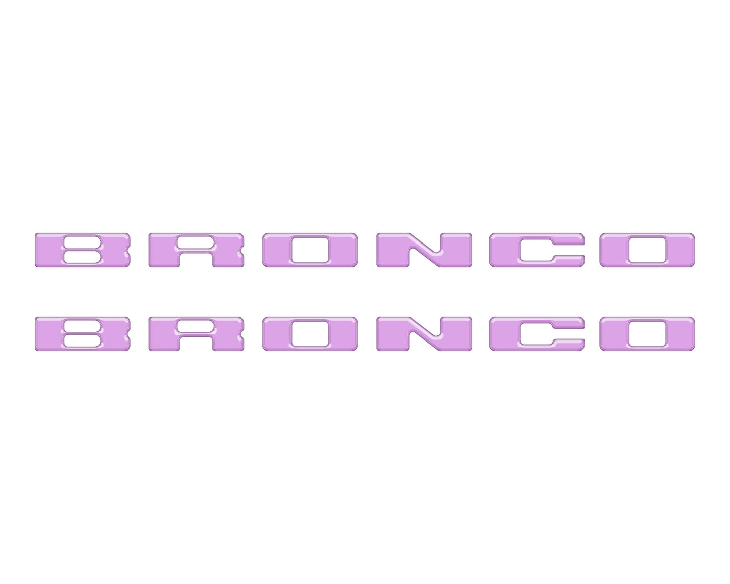 Rear Mudflap Letter Inserts Fits 2021-2026 Ford Bronco Sport