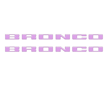 Rear Mudflap Letter Inserts Fits 2021-2026 Ford Bronco Sport