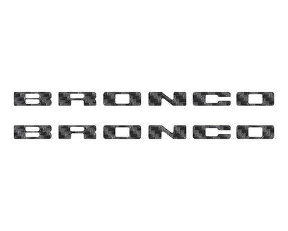 Rear Mudflap Letter Inserts Fits 2021-2026 Ford Bronco Sport