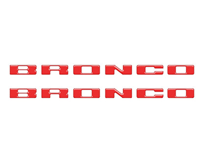 Rear Mudflap Letter Inserts Fits 2021-2026 Ford Bronco Sport