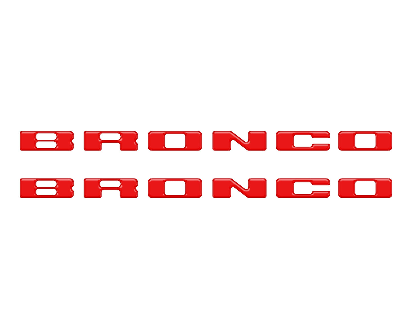 Rear Mudflap Letter Inserts Fits 2021-2026 Ford Bronco Sport