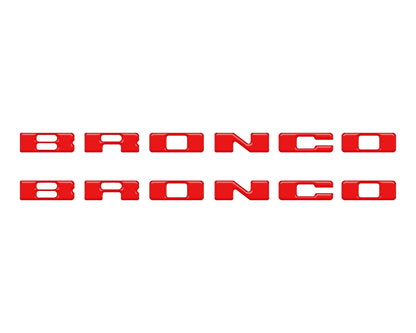 Rear Mudflap Letter Inserts Fits 2021-2026 Ford Bronco Sport