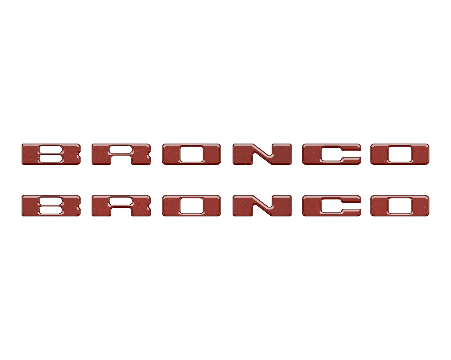 Rear Mudflap Letter Inserts Fits 2021-2026 Ford Bronco Sport