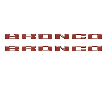 Rear Mudflap Letter Inserts Fits 2021-2026 Ford Bronco Sport